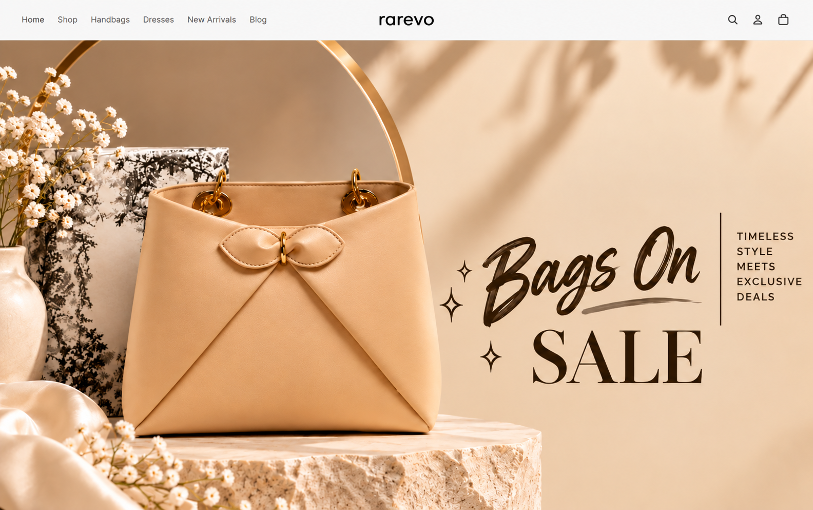 Rarevo e-commerce website
